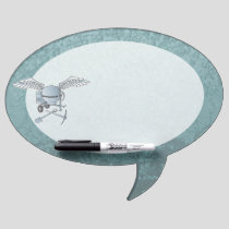 Concrete mixer blue-gray dry erase board