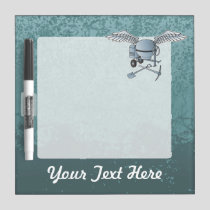 Concrete mixer blue-gray dry erase board