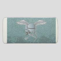 Concrete mixer blue-gray eraser