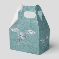 Concrete mixer blue-gray favor box