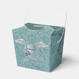 Concrete mixer blue-gray favor boxes