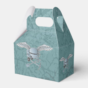 Concrete mixer blue-gray favor boxes