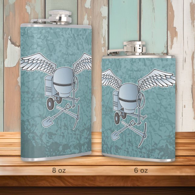 Concrete mixer blue-gray flask (Creator Uploaded)