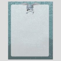 Concrete mixer blue-gray flyer