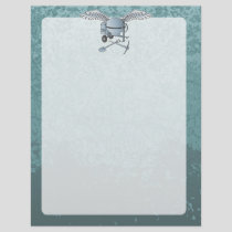 Concrete mixer blue-gray flyer