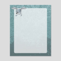 Concrete mixer blue-gray flyer