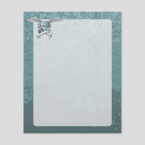 Concrete mixer blue-gray flyer