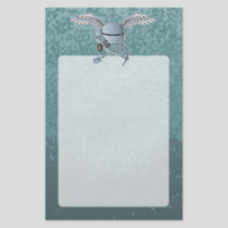 Concrete mixer blue-gray flyer