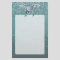 Concrete mixer blue-gray flyer