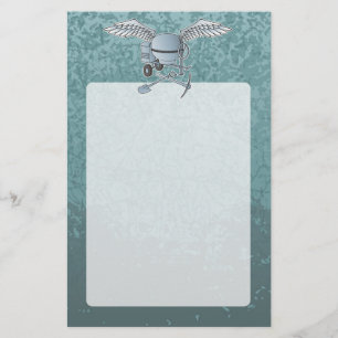 Concrete mixer blue-gray flyer