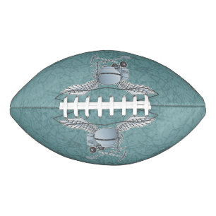 Concrete mixer blue-gray football