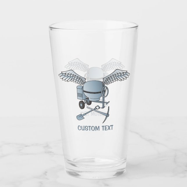 Concrete Mixer Blue-Gray Glass (Front)