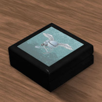 Concrete mixer blue-gray jewelry box