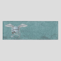 Concrete mixer blue-gray name tag