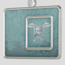 Concrete mixer blue-gray ornament