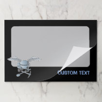 Concrete mixer blue-gray paper pad