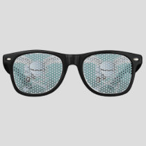Concrete mixer blue-gray retro sunglasses