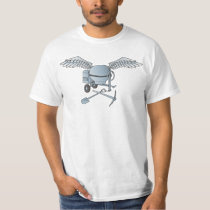Concrete mixer blue-gray T-Shirt