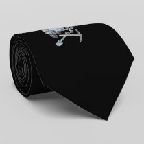 Concrete mixer blue-gray tie