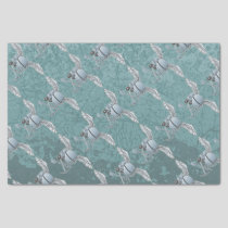 Concrete mixer blue-gray tissue paper