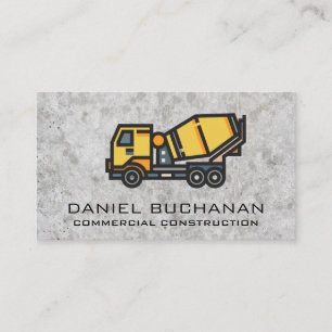 Concrete Mixer Business Card