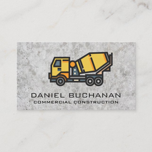 Concrete Mixer Business Card (Front)