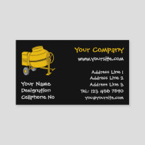 Concrete Mixer Business Card