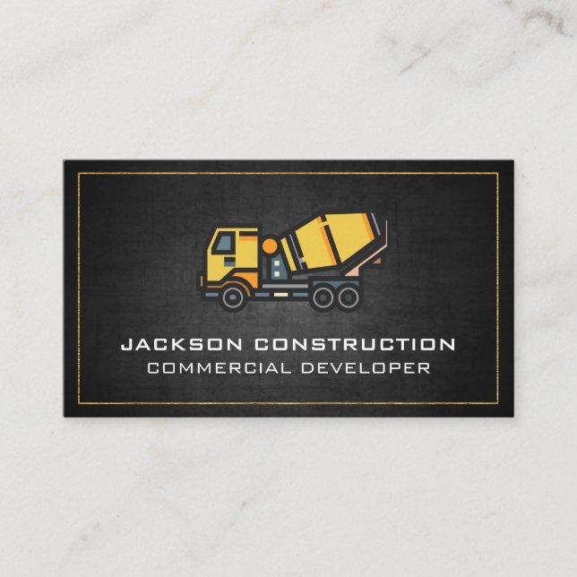 Concrete Mixer Business Card (Front)