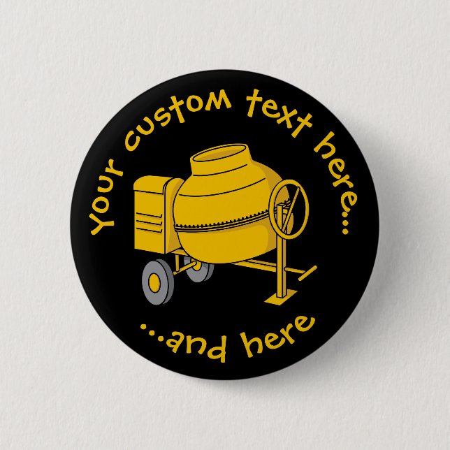 Concrete Mixer Button (Front)