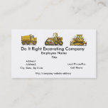 Concrete Mixer Construction Business Cards