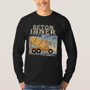 Concrete Mixer Construction Site Construction Work T-Shirt