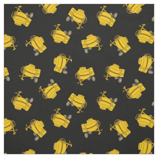 Concrete Mixer Pattern Fabric