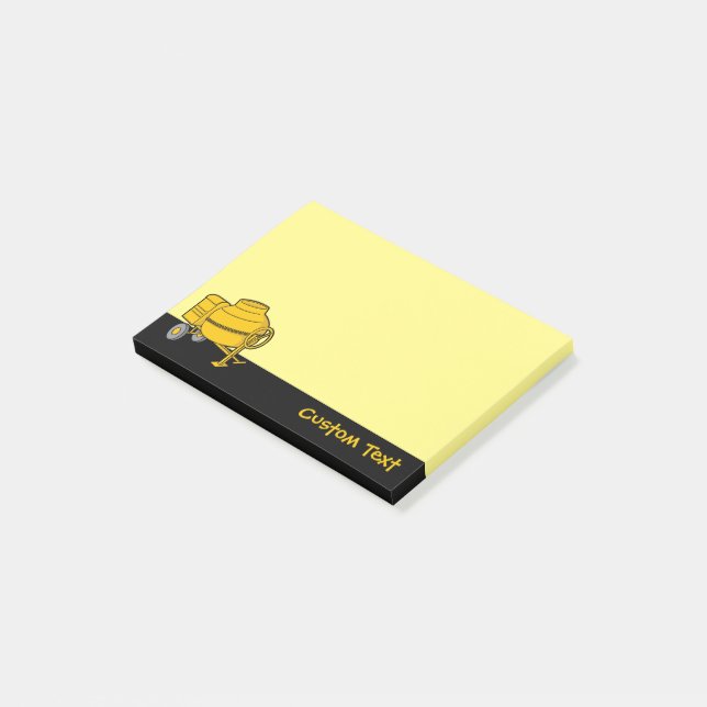 Concrete Mixer Post-it Notes (Angled)