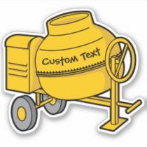 Concrete Mixer Sticker