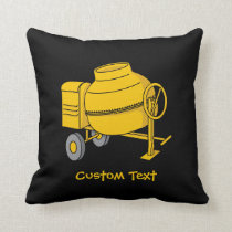 Concrete Mixer Throw Pillow