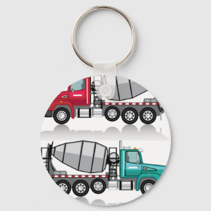 Concrete mixer Truck Keychain