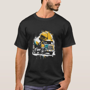 Concrete Mixer Truck Vintage Cement Mixer Trucker T-Shirt