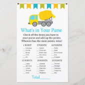 Concrete mixer What's in your purse game baby show (Front)