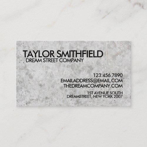 Concrete Modern Professional Business Card