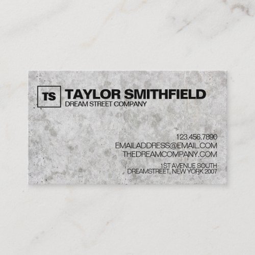 Concrete Modern Professional Business Card