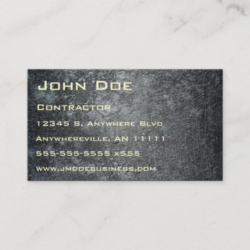 Concrete Moon Texture Business Card