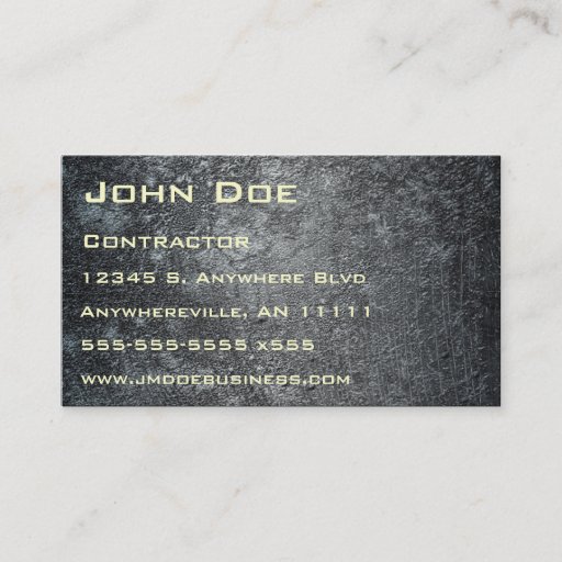 Customizable Concrete Moon Texture Business Card