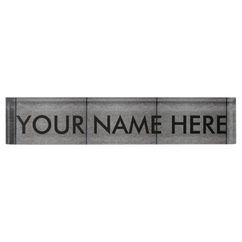 CONCRETE PAVEMENT  DESK NAME PLATE