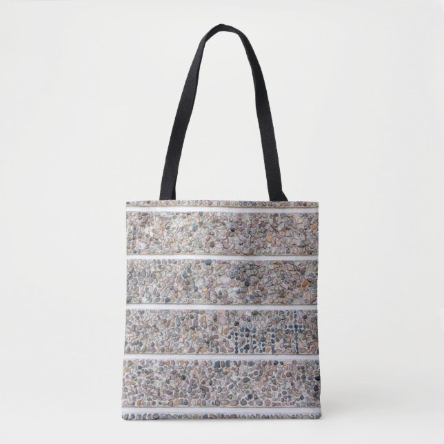 Concrete pebbles wall tote bag (Front)