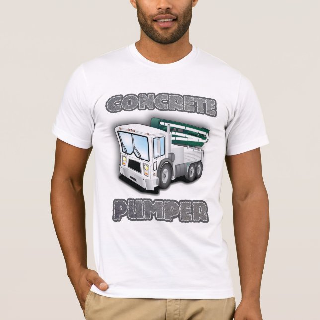 Concrete Pumping Truck T-Shirt (Front)