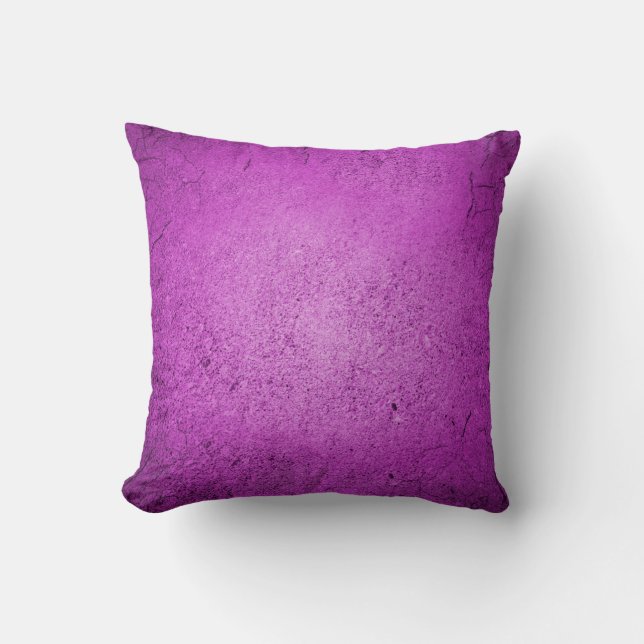 Concrete Purple Throw Pillow (Front)