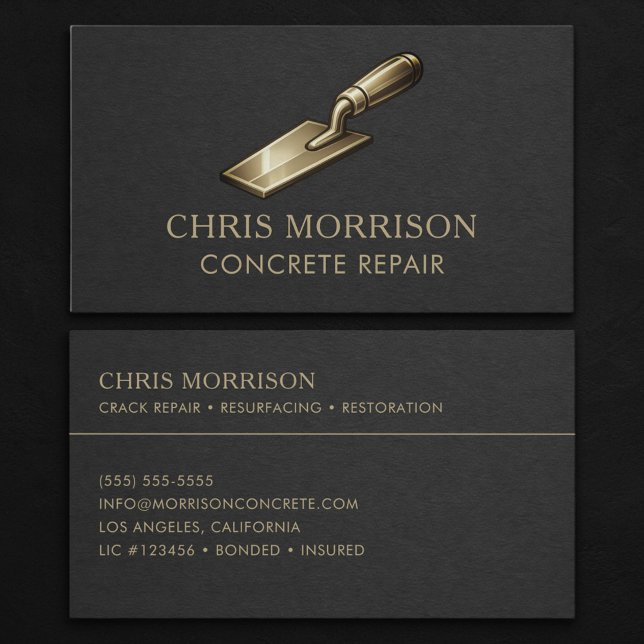 Concrete Repair Professional Business Card (Creator Uploaded)
