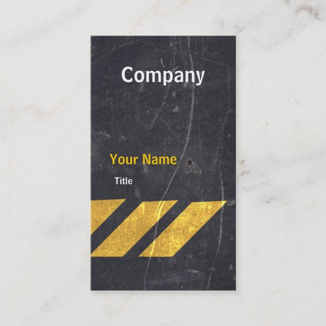 concrete road Business Cards (Front)