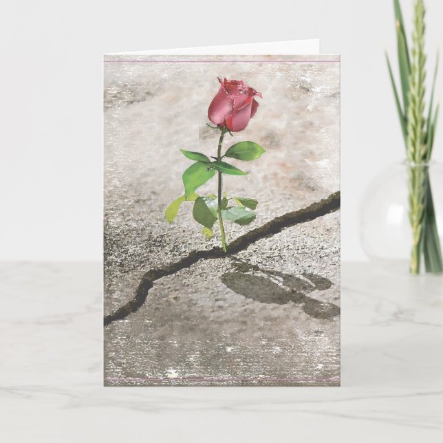 Concrete Rose Card (Front)