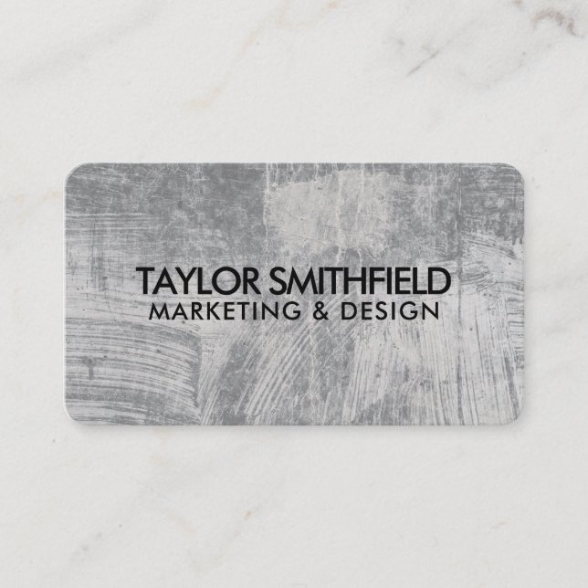 Concrete Rustic Business Card (Front)
